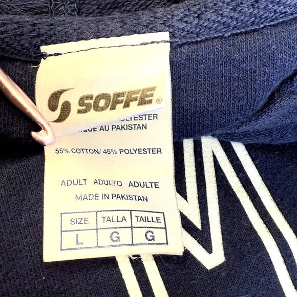 SOFFE Vintage United States Navy Mom Hoodie Sweatshirt Pullover Adult L Blue - Picture 13 of 13